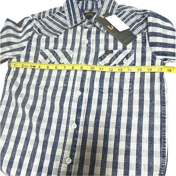 New With Tag Vintage Lee Plaid Western Button Up Shirt - Picture 12 of 13